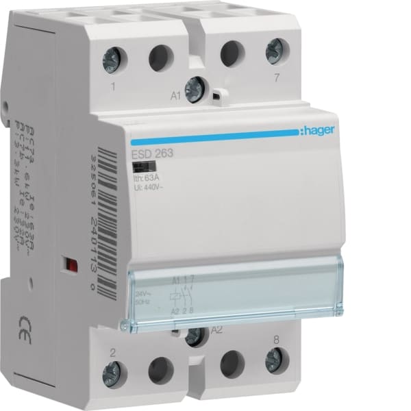 HAGER - Schütz 63A, 2S, 24V