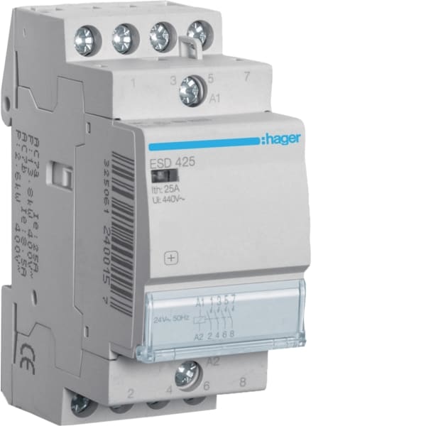 HAGER - Schütz 25A, 4S, 24V