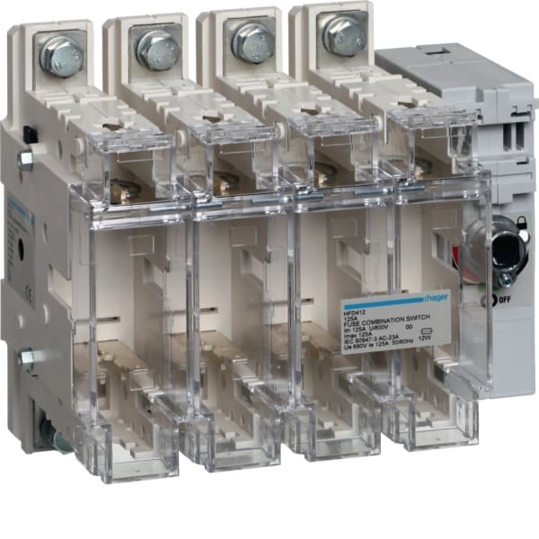 HAGER - Schalter mit Sicherung 4P - 125 A /T00