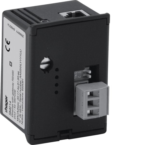 HAGER - Mod.Ethernet+RS485 Jbus/Modbus SM103E