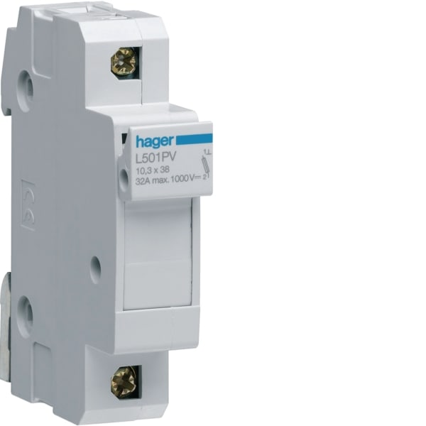 HAGER - Sicherungselement 1P 1000V DC L38 1M