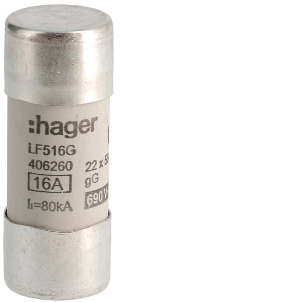 HAGER - Sicherung 22x58 gG 16A