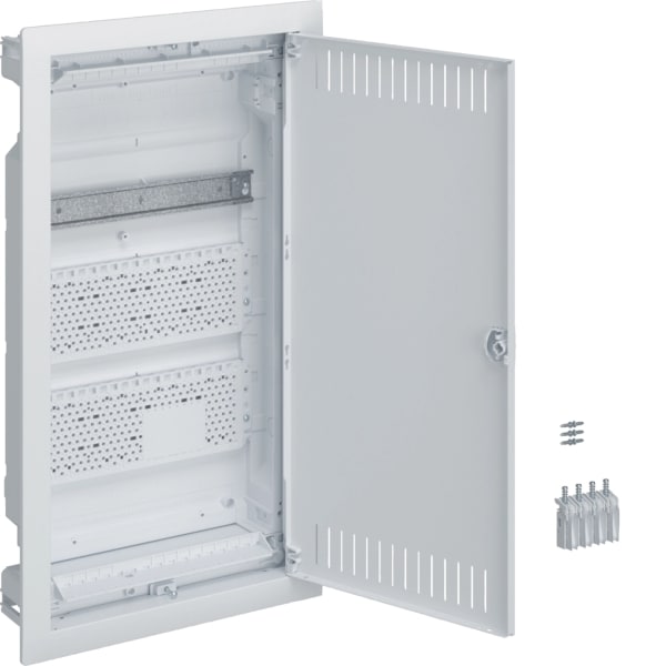 HAGER - Mediaverteiler Hohlwand 3reih 2Lochbl+1Hutsch 595x315x87mm