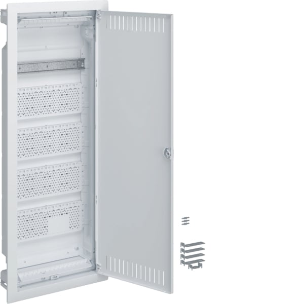 HAGER - Mediaverteiler Unterputz 5reih 2Lochbl+1Hutsch 865x335x90mm