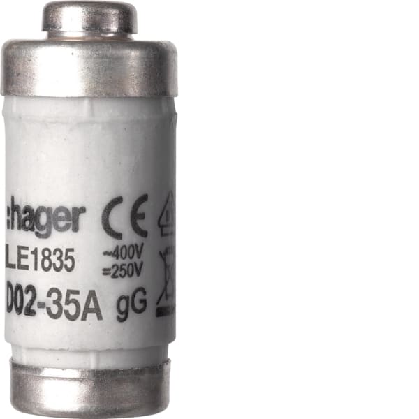 HAGER - Sicherung D02 E18 35A 400V gG