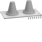 HAGER - Kabeleinführ.,2 Kabel D=23-55mm, SK I