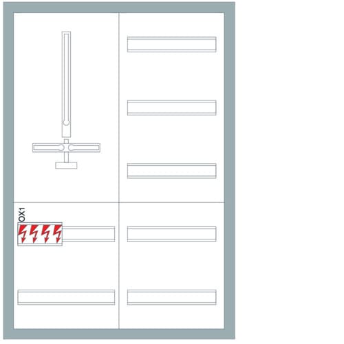 HAGER - Zählerverteiler, EVN, 1Z/60PLE