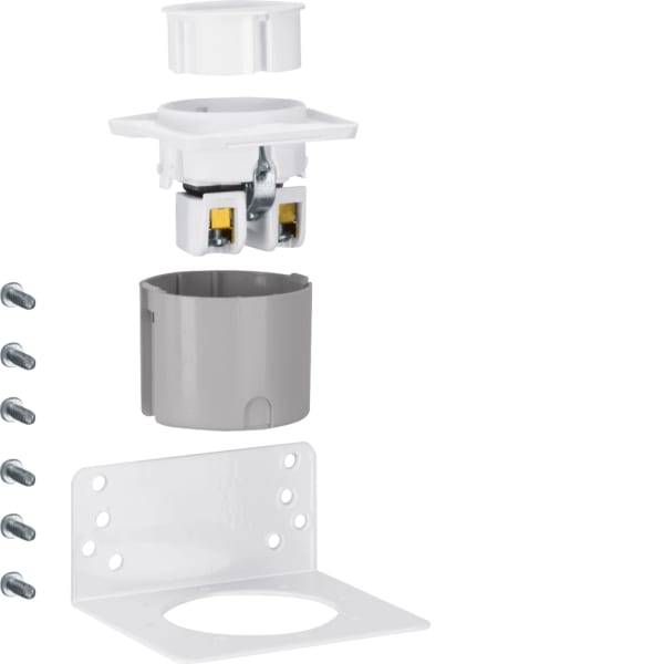 HAGER - Steckdose mit Universal-Haltewinkel