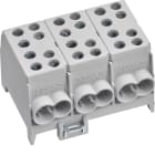 HAGER - Hauptl.-klemme 35², 3polig, IP20, grau