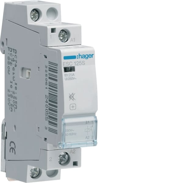 HAGER - Brummfrei Schütze,25A,1S,230V
