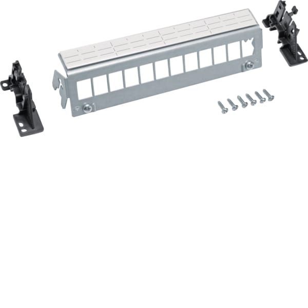 HAGER - Patch-Panel 12-fach, Keystone