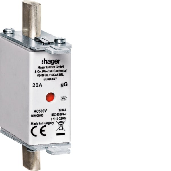 HAGER - NH-Sicher.eins. NH000 500V gG 20A