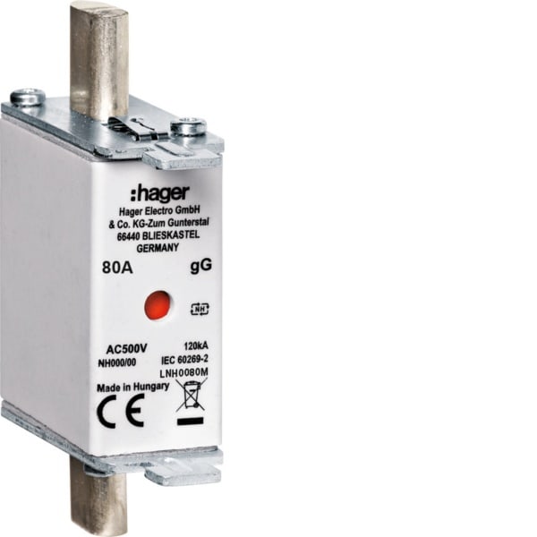 HAGER - NH-Sicher.eins. NH000 500V gG 80A