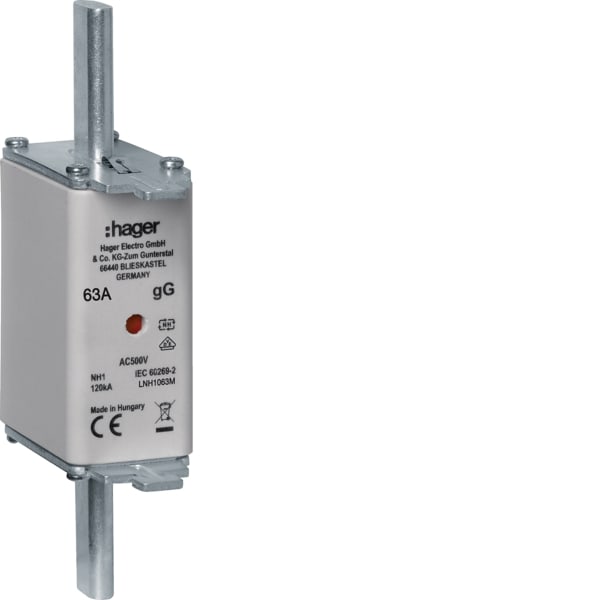 HAGER - NH-Sicherungseinsatz NH1C gG 500V 63A