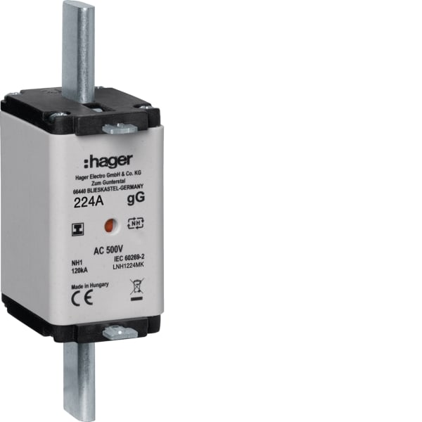 HAGER - NH1-Sicherung 224A 500V gG Iso-Griffl