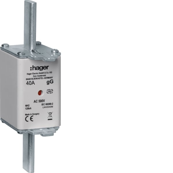 HAGER - NH-Sicherungseinsatz NH2C gG 500V 40A