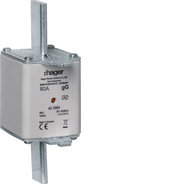 HAGER - NH-Sicherungseinsatz NH3C gG 500V 80A