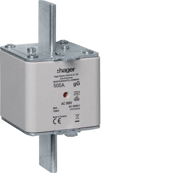 HAGER - NH-Sicherungseinsatz NH3 gG 500V 500A