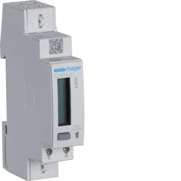 HAGER - Energiezähler 1ph,direkt 40A, MBUS, MID