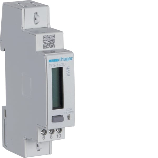 HAGER - Energiezähler 1ph,direkt 40A, MODBUS,MID