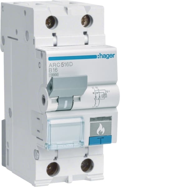 HAGER - AFDD mit LS 1P+N 10kA C-16A 2M