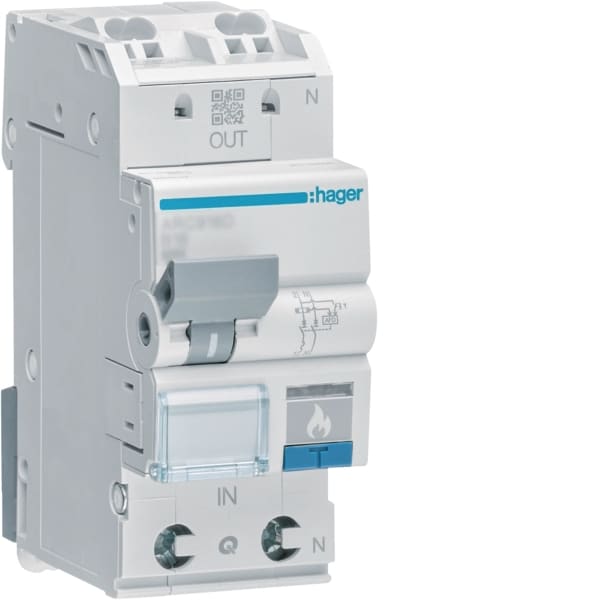HAGER - AFDD mit LS 1P+N 6kA B-13A 2M