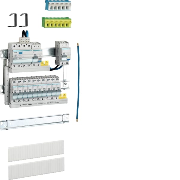 HAGER - Wohnungspaket QC FI/AFDD/FI-LS/10x1P