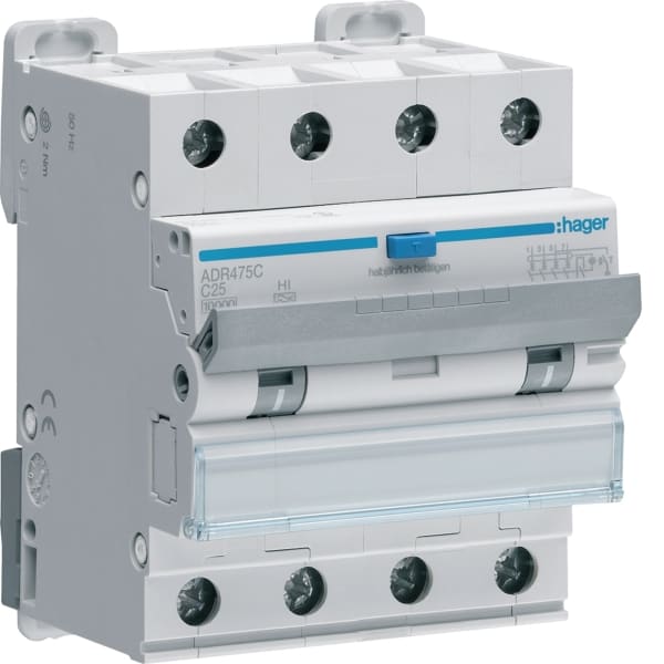 HAGER - FI-LS 4P 10kA C-25A 30mA Hi