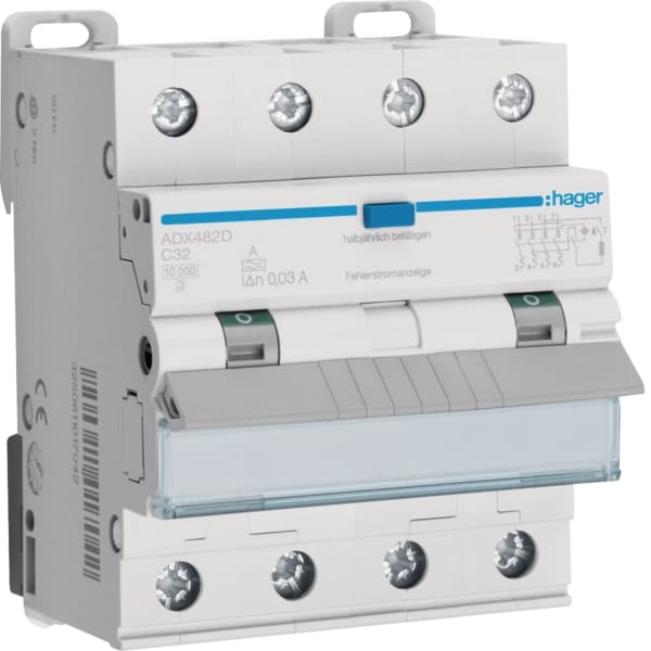 HAGER - FI-LS 4P 10kA C-32A 30mA A