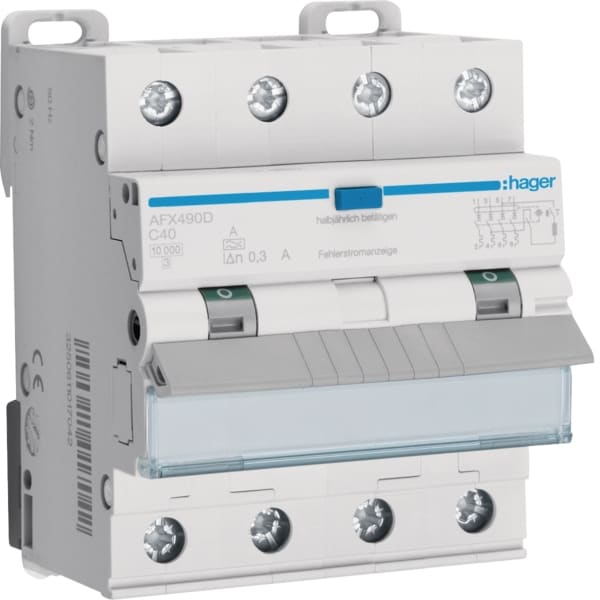 HAGER - FI-LS 4P 10kA C-40A 300mA A