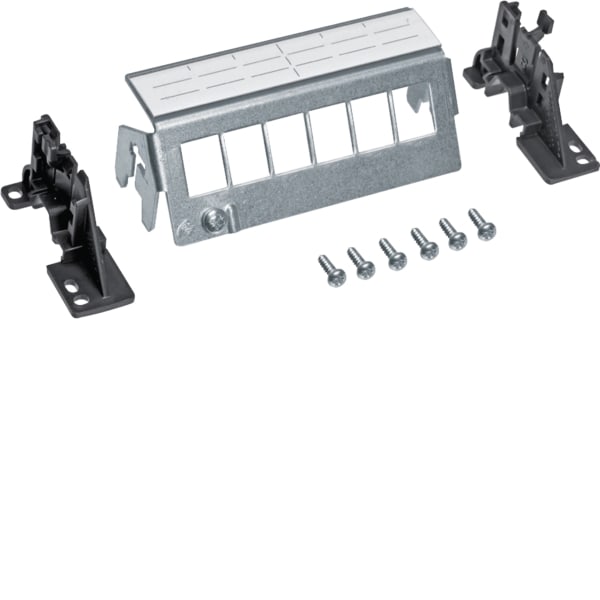 HAGER - Patch-Panel,universal,Keystone,6x,leer