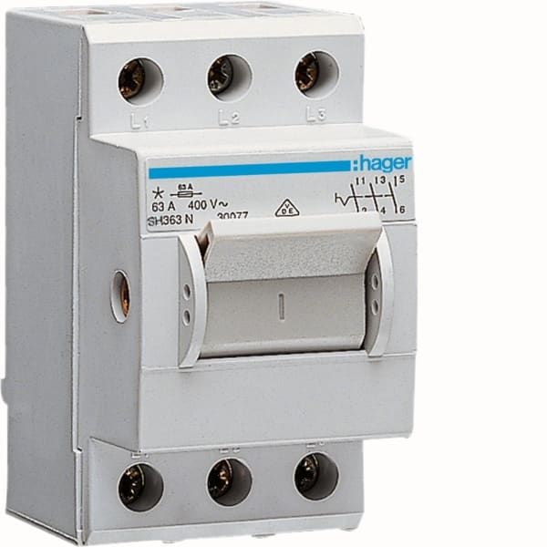 HAGER - Kompaktschalter 63A 3S 400V AC 2,5PLE