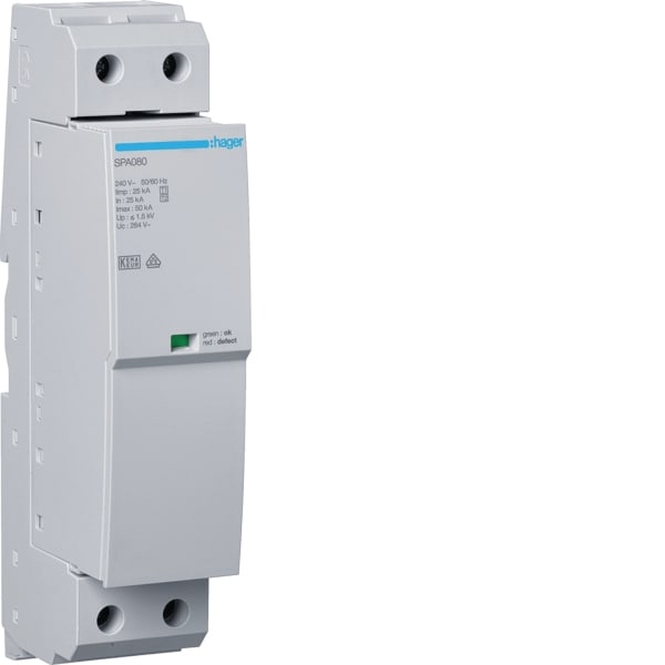 HAGER - Kombiableiter  T1+T2 1P 25kA FM+Sich