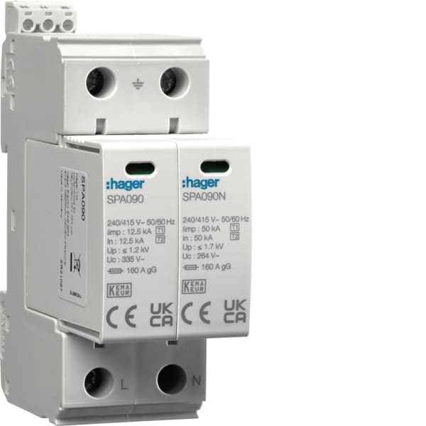 HAGER - Überspannungschutz T1+T2 2P 25kA