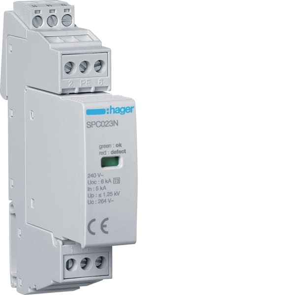 HAGER - Überspannungsableiter T3 1P+N 5kA