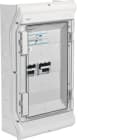 HAGER - Notstromverteiler bestückt, 3R, IP65