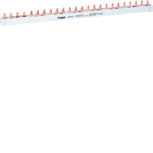 HAGER - Stiftschiene 1x3P+N+20x1P+N(1PLE) 10mm²