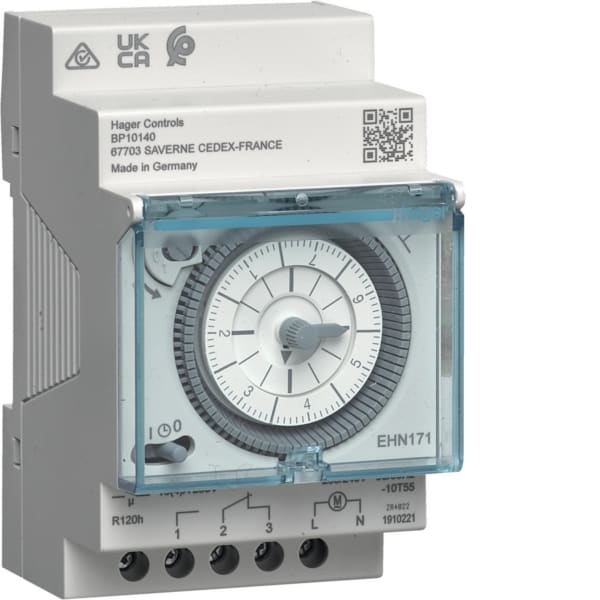 HAGER - Wochenschaltuhr,1W/16A,3PLE,Gangr,analog