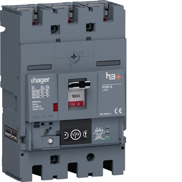 HAGER - Leistungssch.h3+ P250 Energy 3x160A 70kA