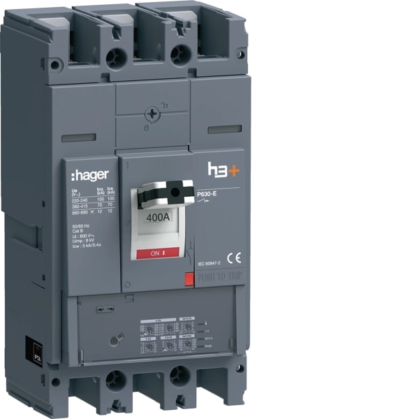 HAGER - Leistungsch. h3+ P630 LSI 3x400A 70kA