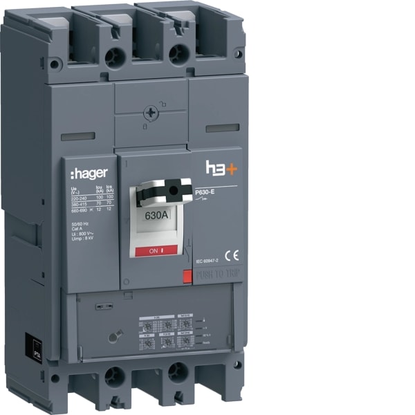 HAGER - Leistungsch. h3+ P630 LSI 3x630A 70kA
