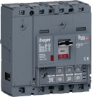 HAGER - Leistungsschalter h3+P160 LSI 4x40A 50kA