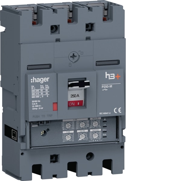 HAGER - Leistungssch. h3+ P250 LSI 3x250A 50kA