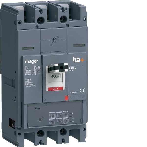 HAGER - Leistungsch. h3+ P630 LSI 3x400A 50kA
