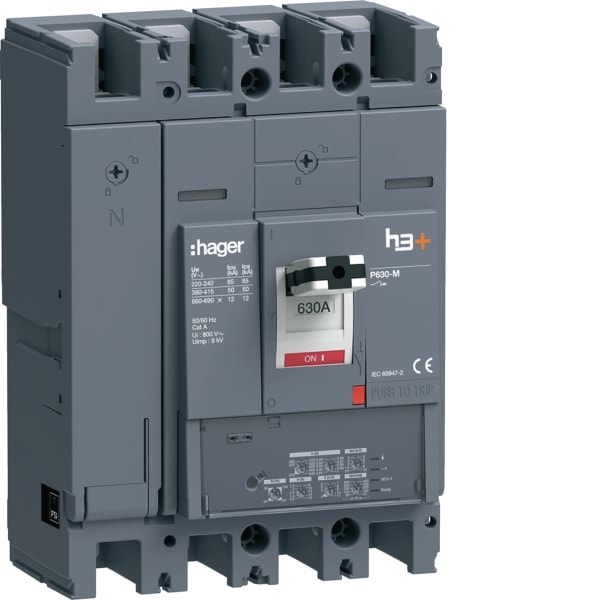 HAGER - Leistungsch. h3+ P630 LSI 4x630A 50kA