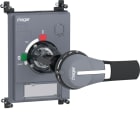HAGER - Grauer Drehgriff x/P630, an der Tür