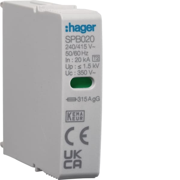 HAGER - Steckmodul 1P T2 L-N SPB420