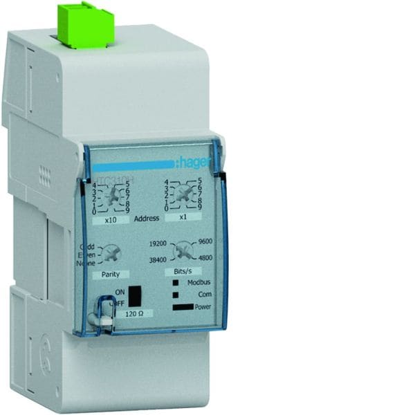 HAGER - Kommunikationsmodul Modbus RTU h3+ Energy