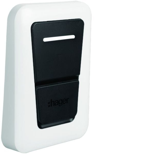 HAGER - Zierblende verkehrsweiß 9016 Ladestation witty one plus pro mit Ladesteckdose