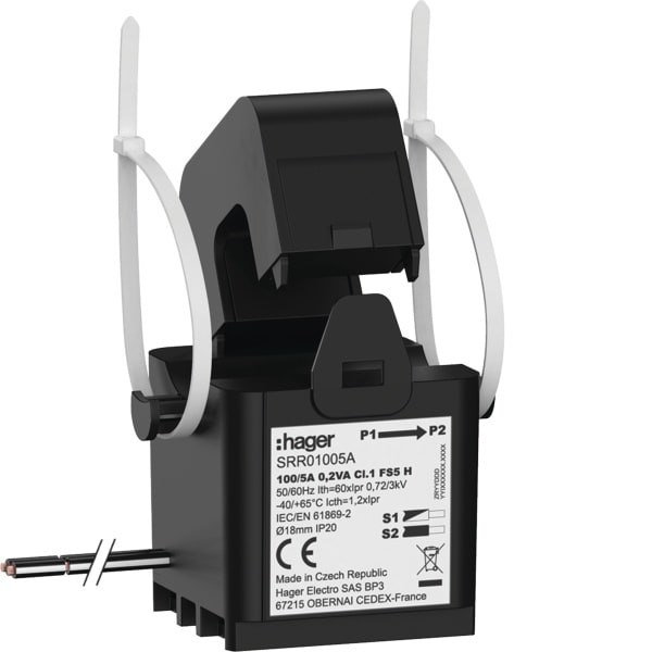 HAGER - SW SC1 18mm 100/5A 0.2VA Kl.1